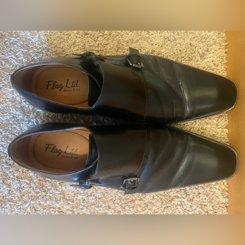 Flag Ltd. Men's Black Leather Oxfords